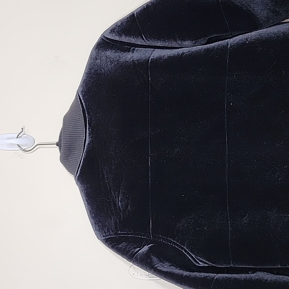 Members Only Velvet Button Down Full Zip Women's Jacket Black Size M - Picture 5 of 8